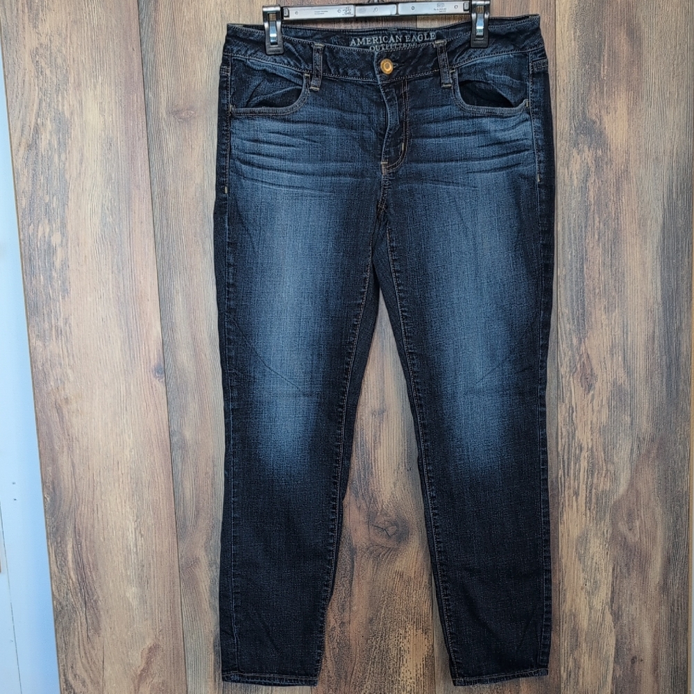American Eagle Outfitters Women's Deep Indigo Vintage Jegging Jeans 12      F186 - Picture 2 of 8